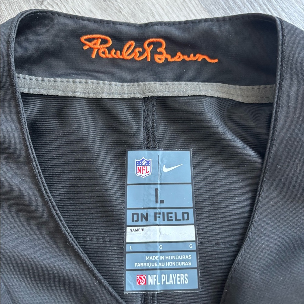 NFL Men's Black and Orange Bengals Jersey - Picture 2 of 3